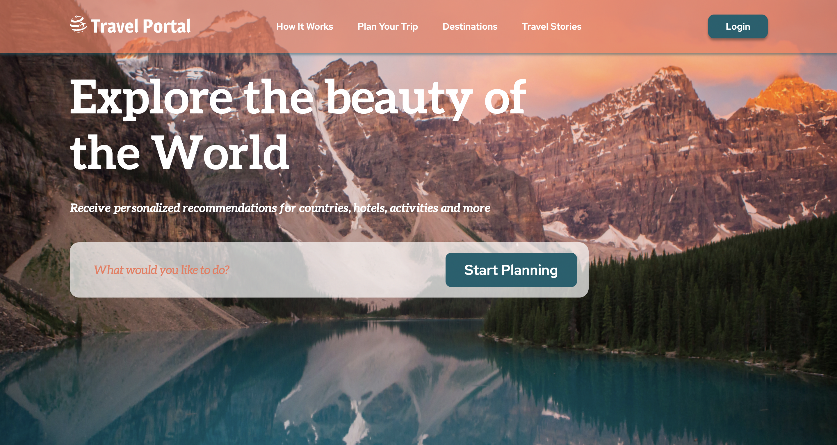 GitHub - haslie22/travel: HTML, CSS and Vanilla JS landing page for ...