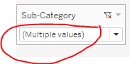 Dashboard Filter: Multiple drown icon: Selected filter is not shown. By ...