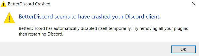 BetterDiscord crashing · Issue #668 · BetterDiscord/BetterDiscord · GitHub