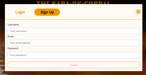 The Kara-OK-Corral Login Signup