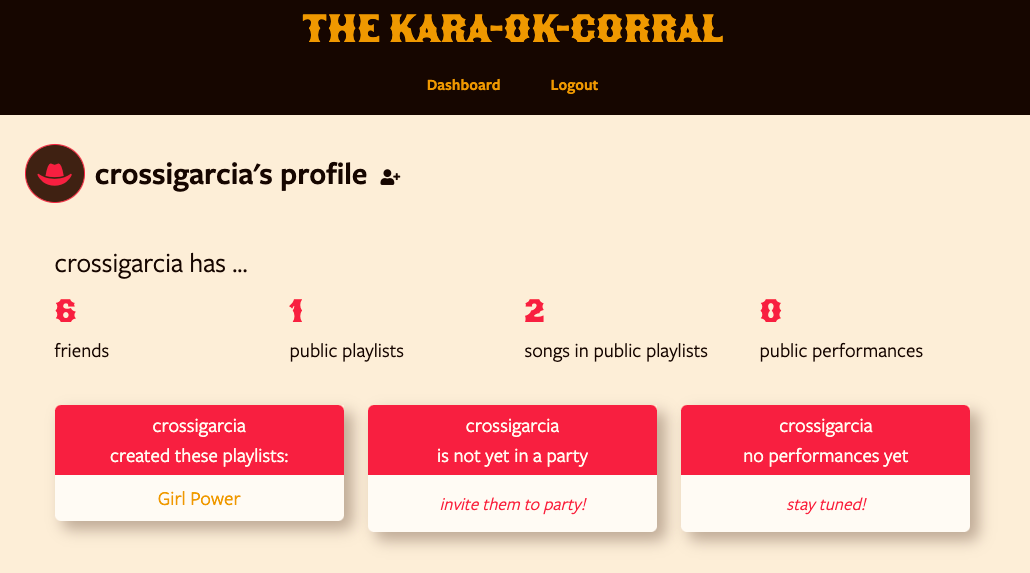 The Kara-OK-Corral Public User Profile