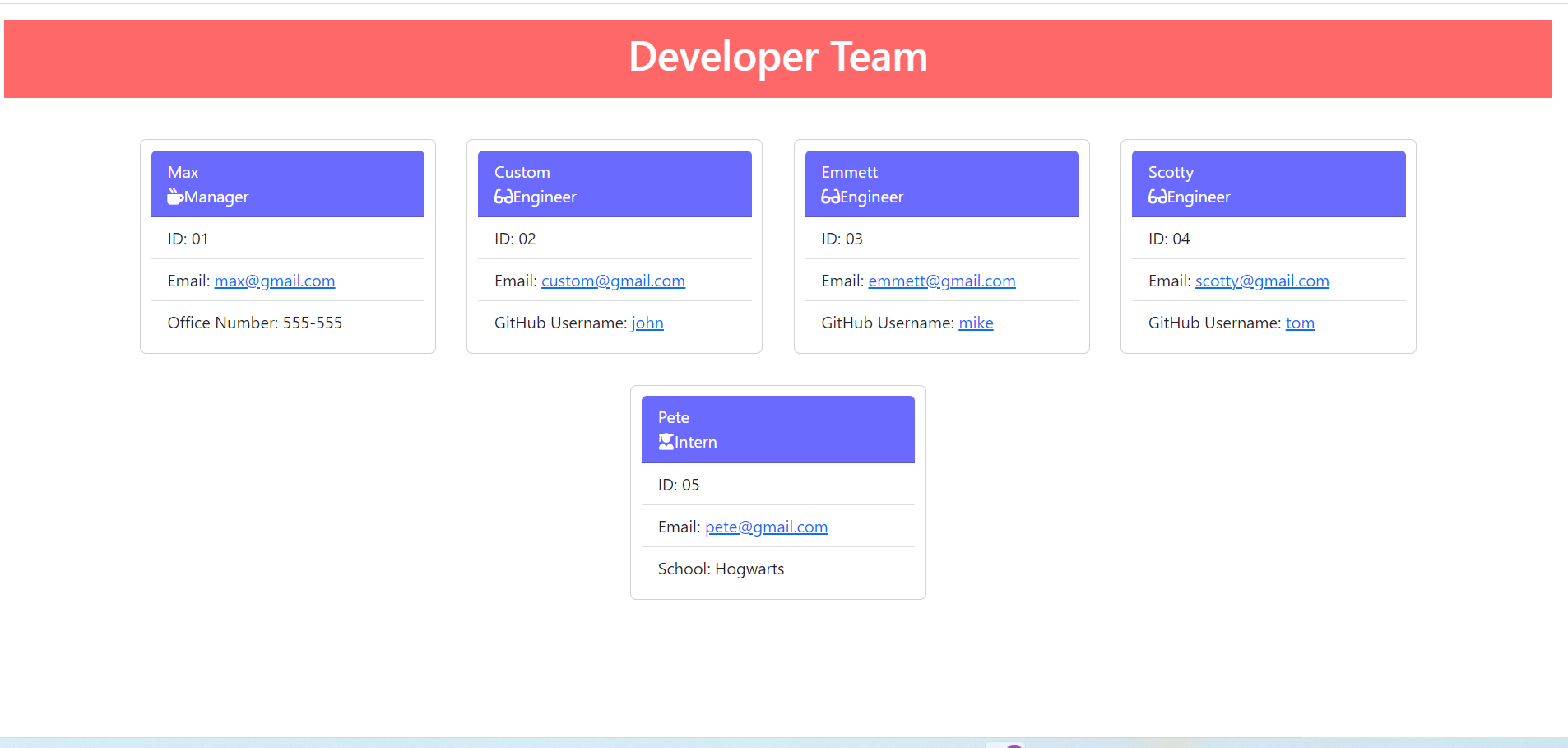 GitHub - orcunSarmis/Team-Profile-Generator