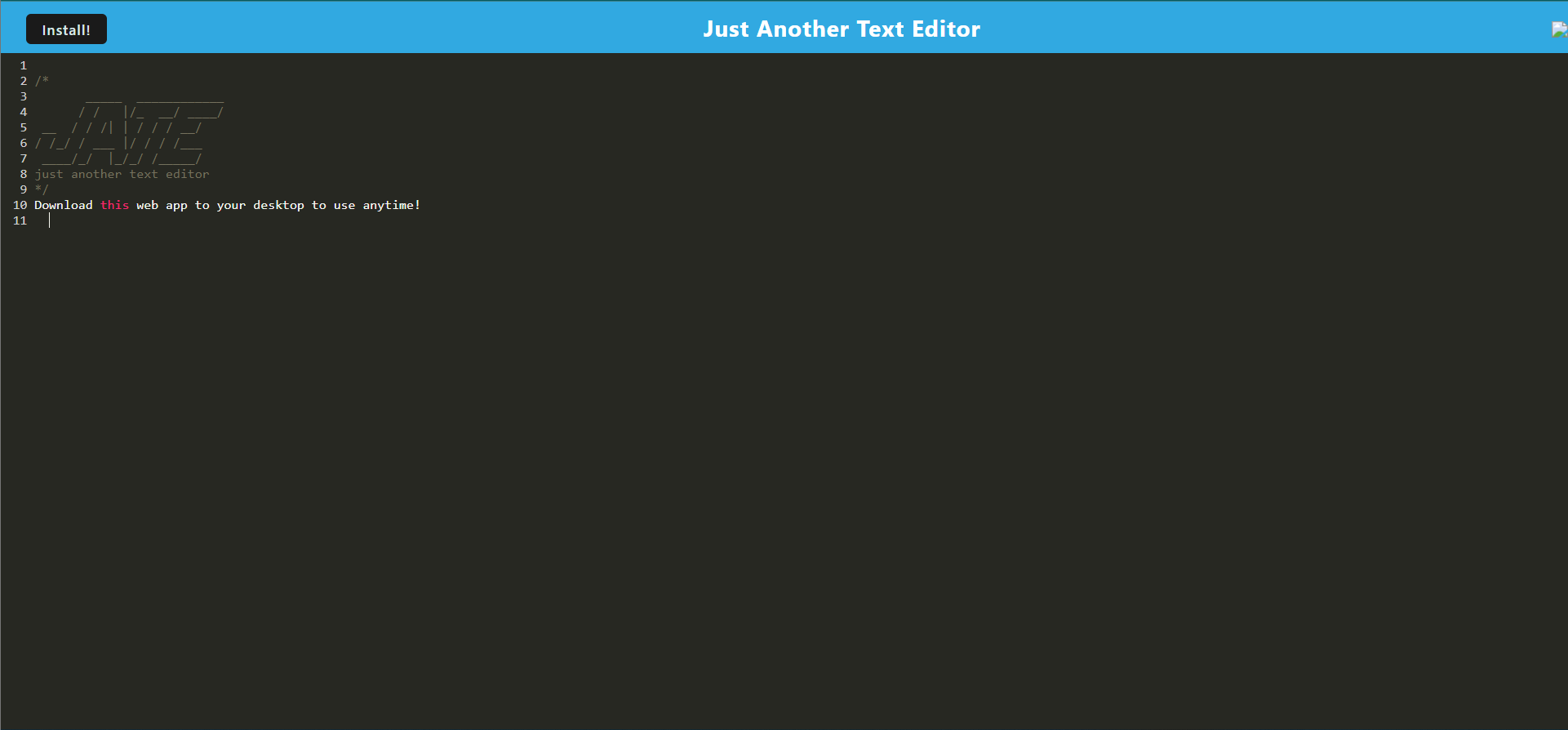 GitHub orcunSarmis/TextEditorPWA