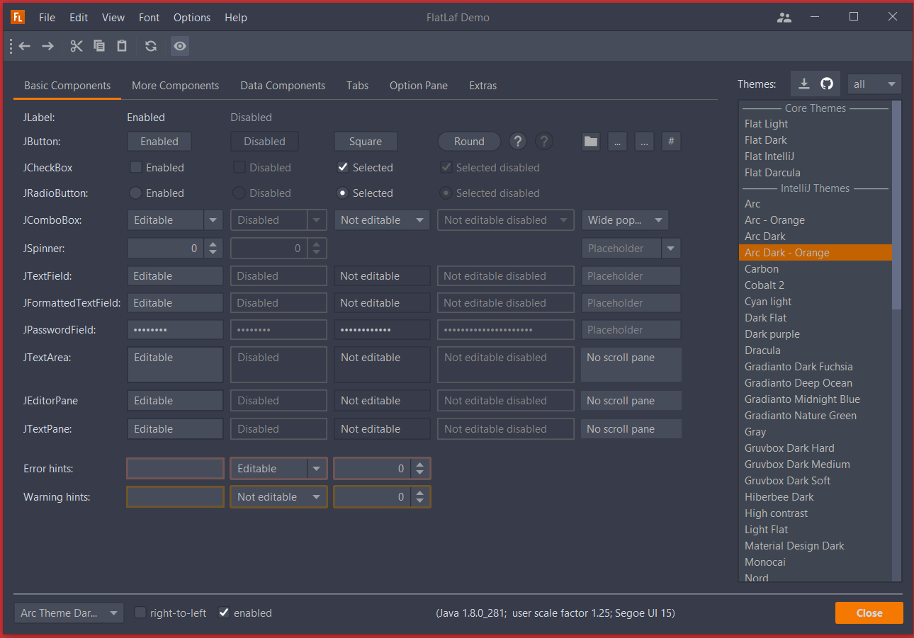 Components are very small · Issue #281 · JFormDesigner/FlatLaf · GitHub