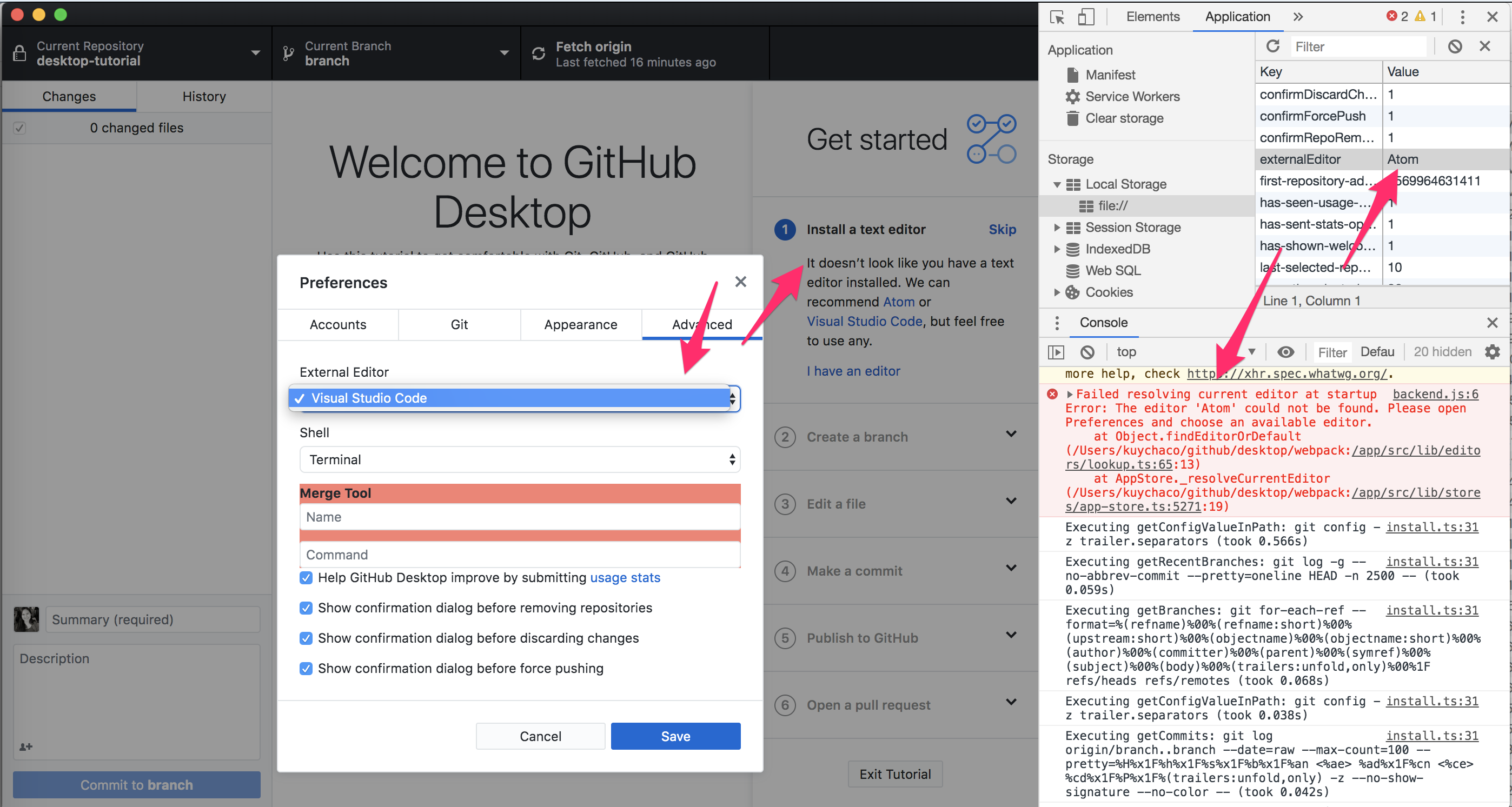 Error for failure to resolve editor after it has been uninstalled