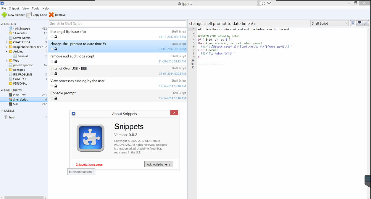 Snippetslab