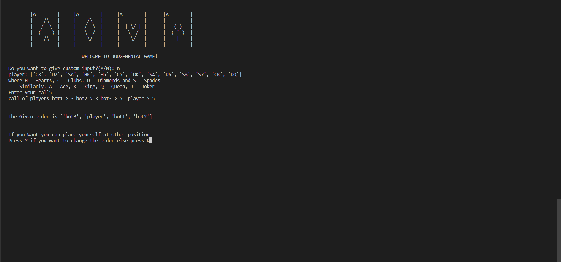 GitHub - shreyaspande2003/Python-Card-Application: we have created a ...
