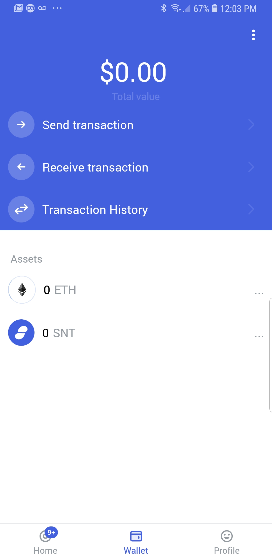 ETH in wallet address not displaying in Status Wallet · Issue #5276 ·  status-im/status-mobile