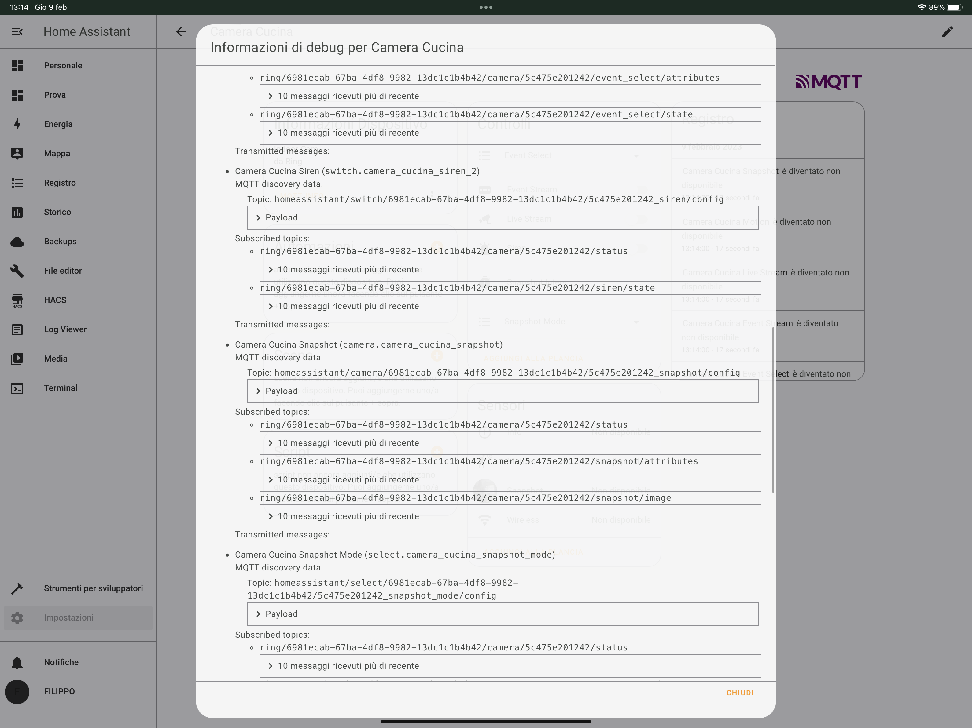 I can see snapshots camera but not live streaming · Issue 545