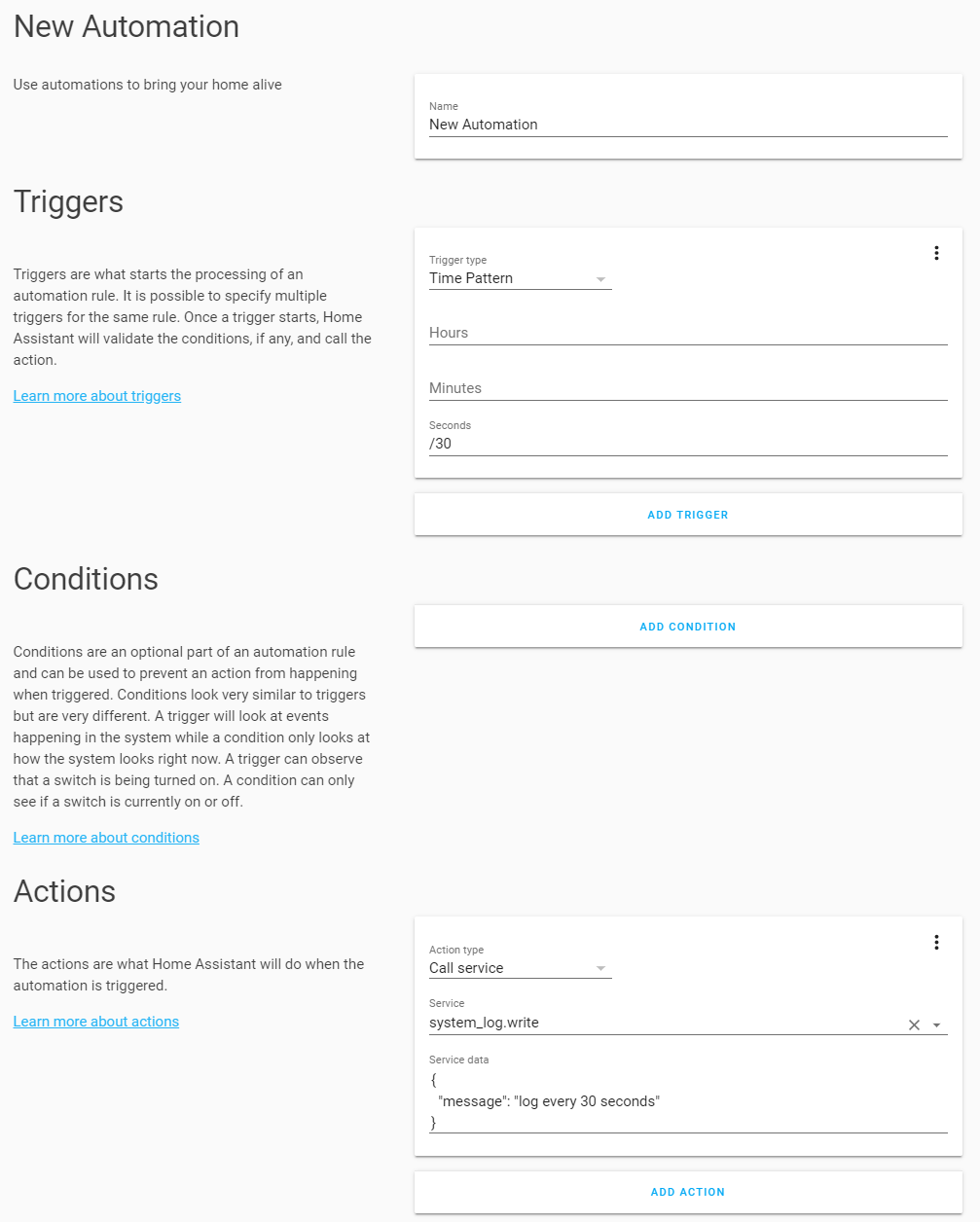Automation created from GUI using time_pattern trigger causes exception ...