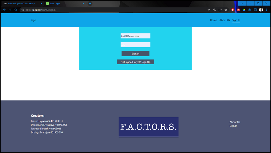 GitHub - GaurviRajwanshi/FACTORS
