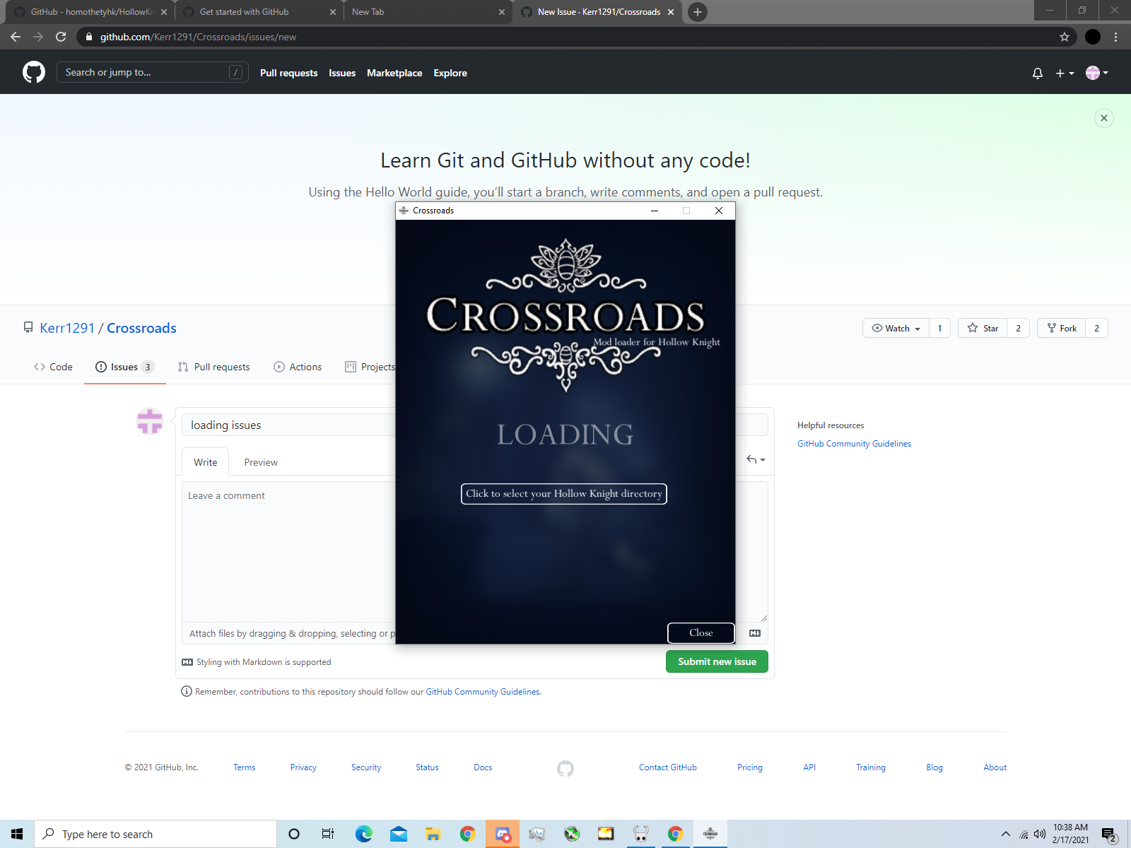 loading issues · Issue #5 · Kerr1291/Crossroads · GitHub