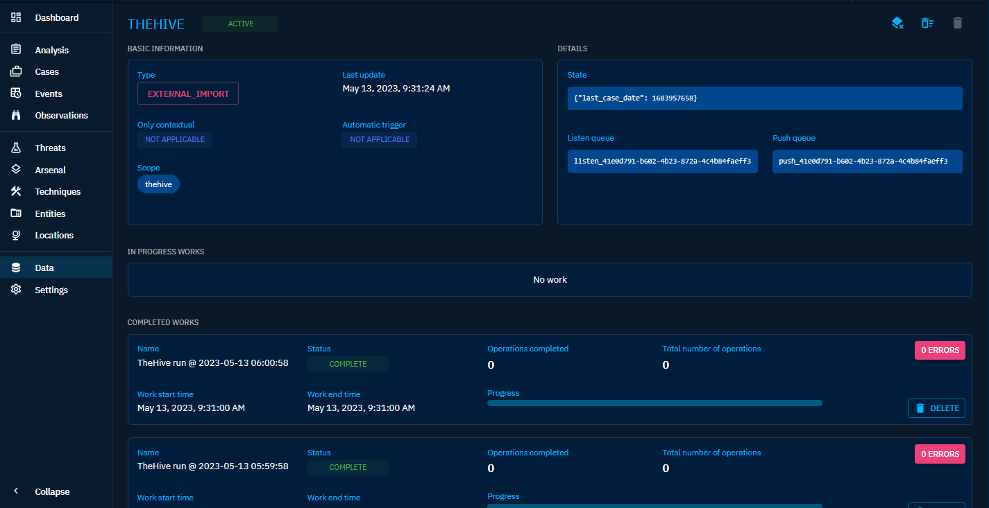 TheHive connector is not working properly after upgrading opencti ...