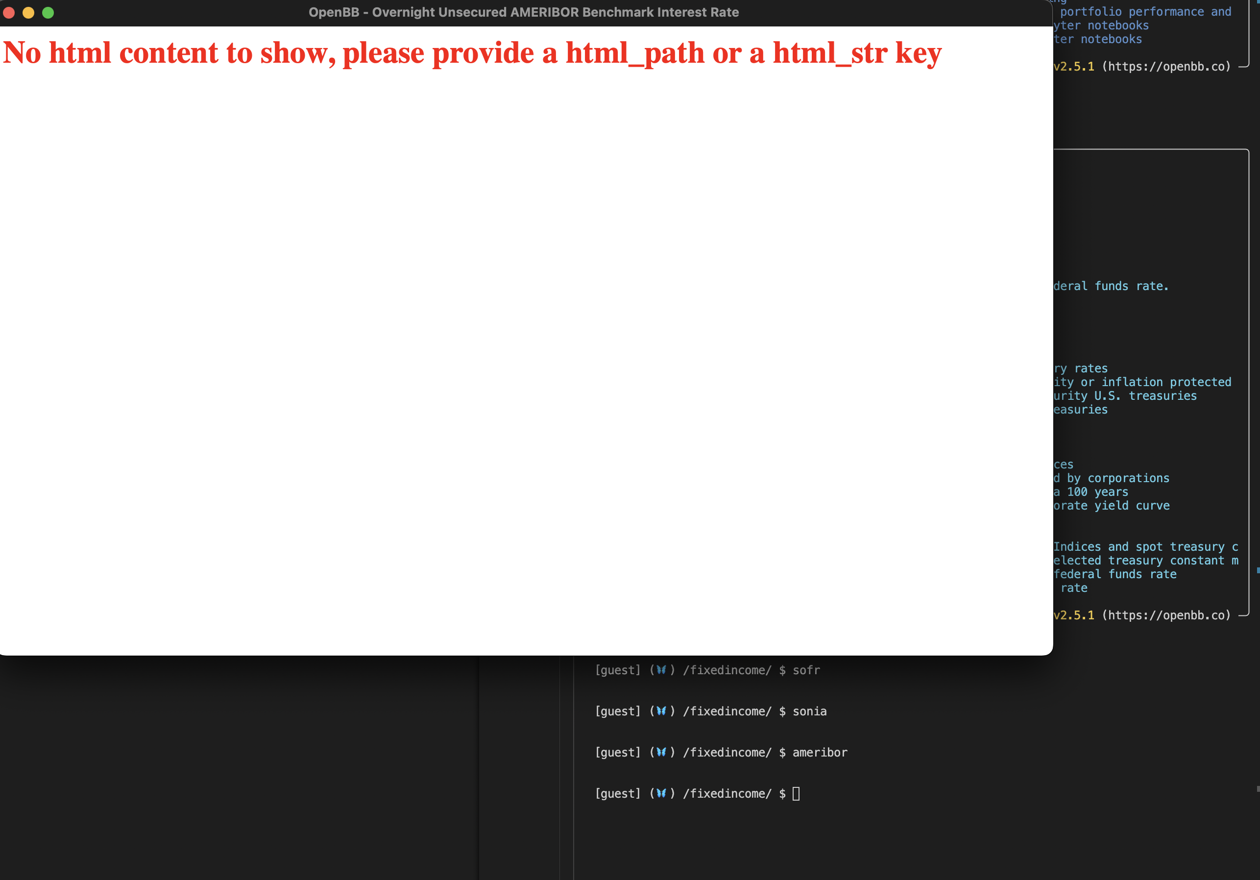 [Bug] Plot with message `No html content to show, please provide a html ...