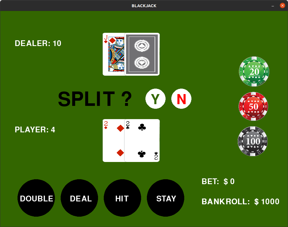 GitHub - Kevin-Cain/Blackjack: Full blackjack game written in Python ...