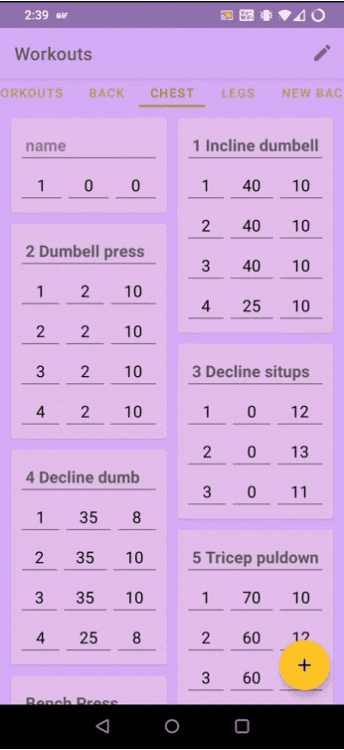 Formation Change Routine App GitHub - edcres/gym-routine: Android App to organize weight lifting ...