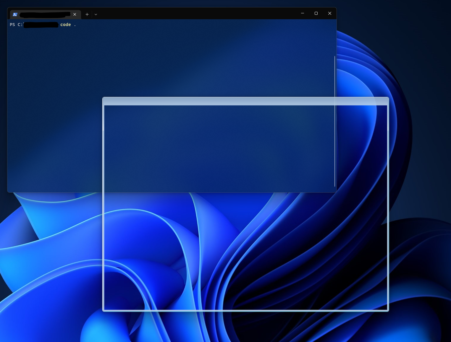 Vs code launches with a flash of an old win7 basic theme window frame