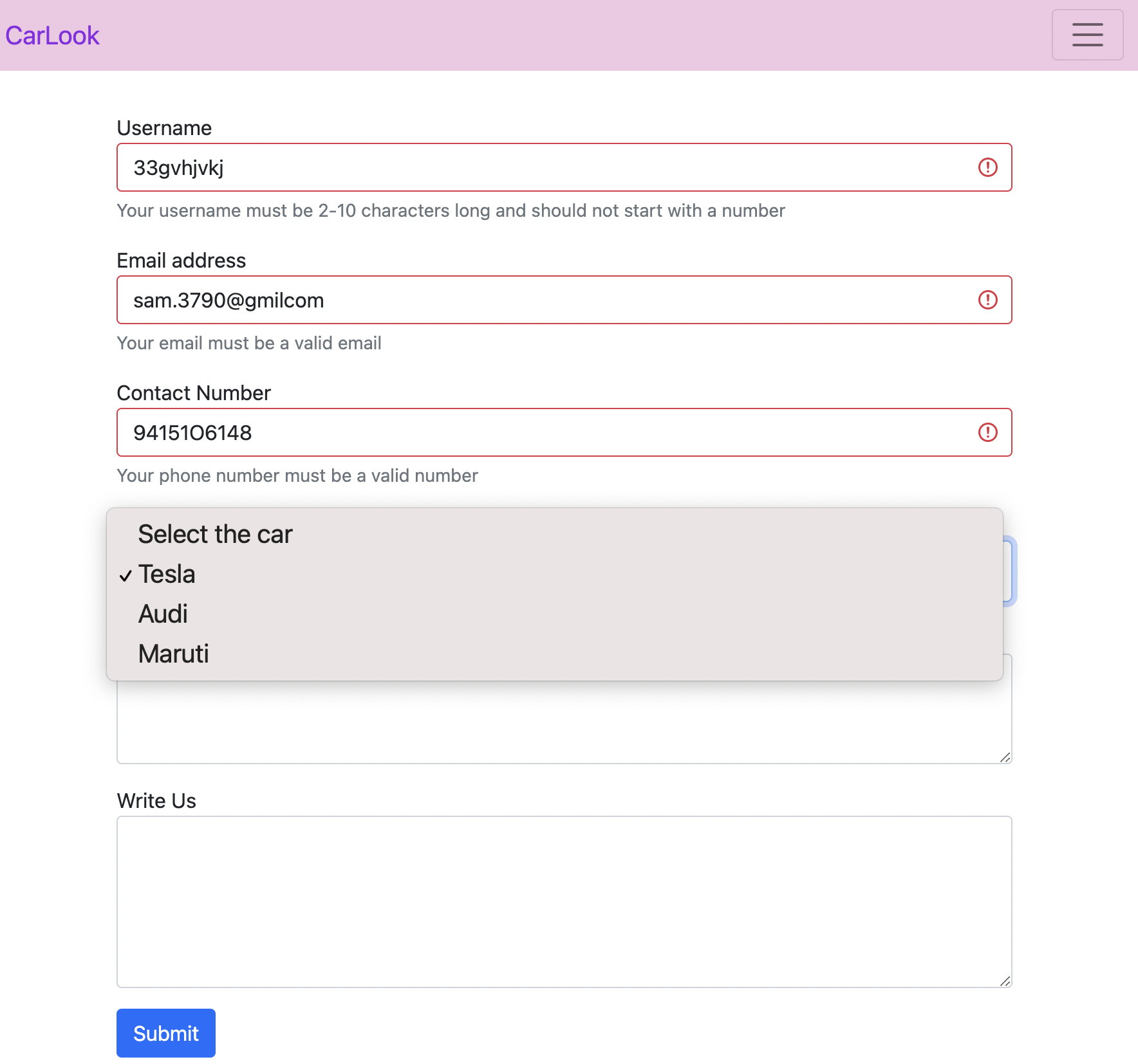 GitHub - geekshikha/Regular-Expression-Form
