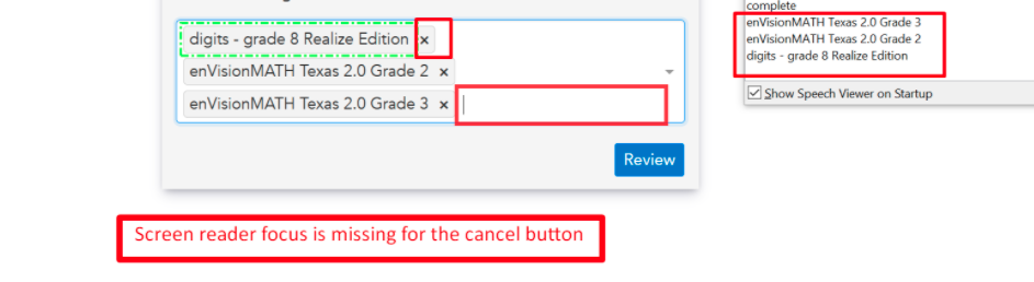 Accessibility - All Browser || Screen reader focus is missing for the ...