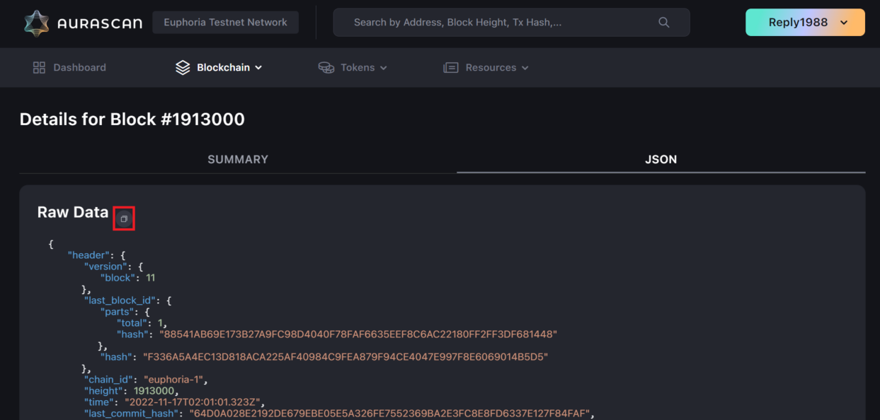 [Enhancement] Add copy button beside Raw Data of Json raw log in ...