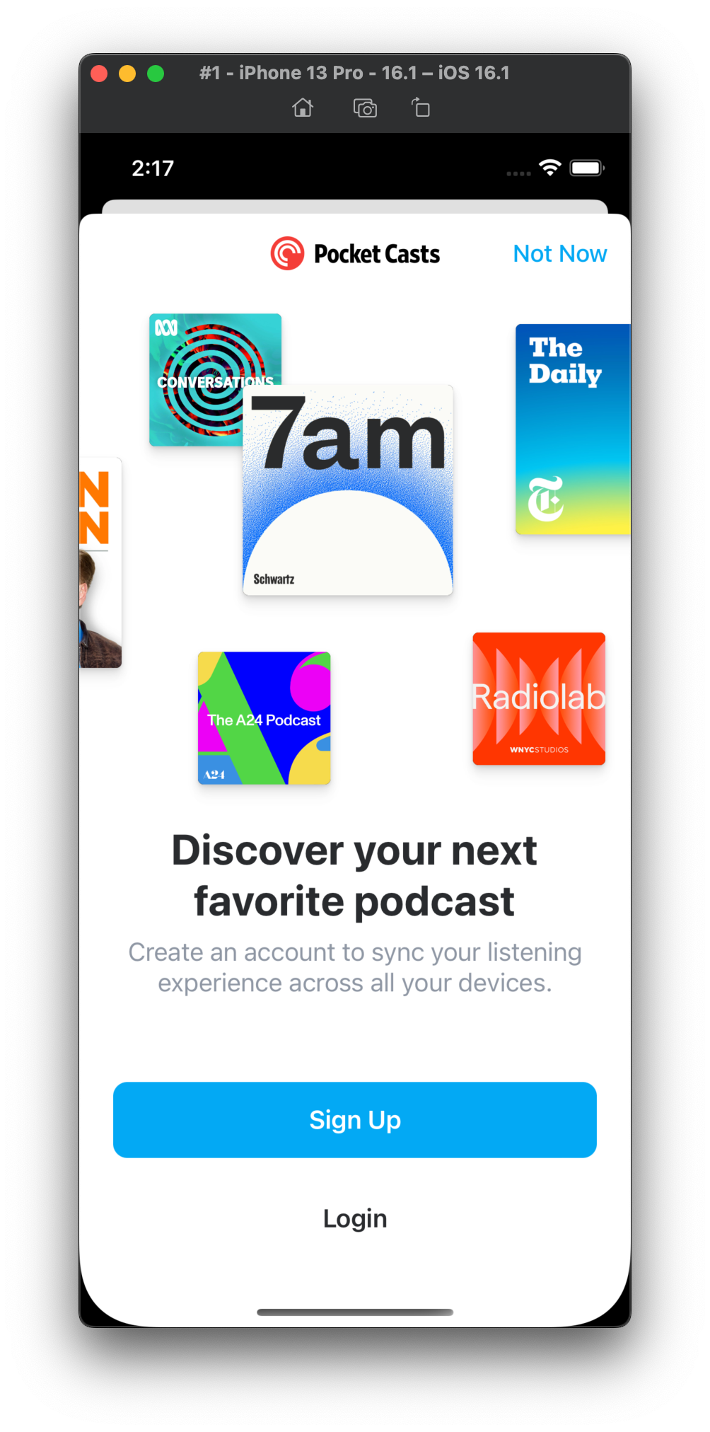 Onboarding Fixes an issue where the login button isn't accessible for