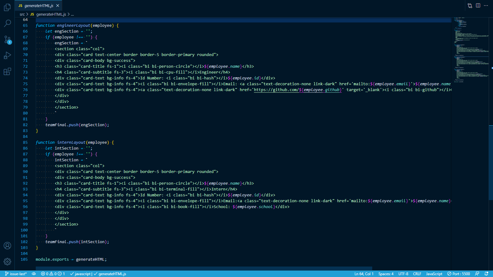 GitHub - Teller35/my-team-generator: Who belongs to what department or ...