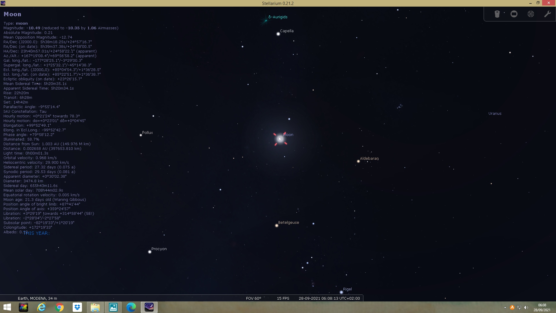 The OBSERVABILITY function doesn't work with the Moon · Issue #1929 ...