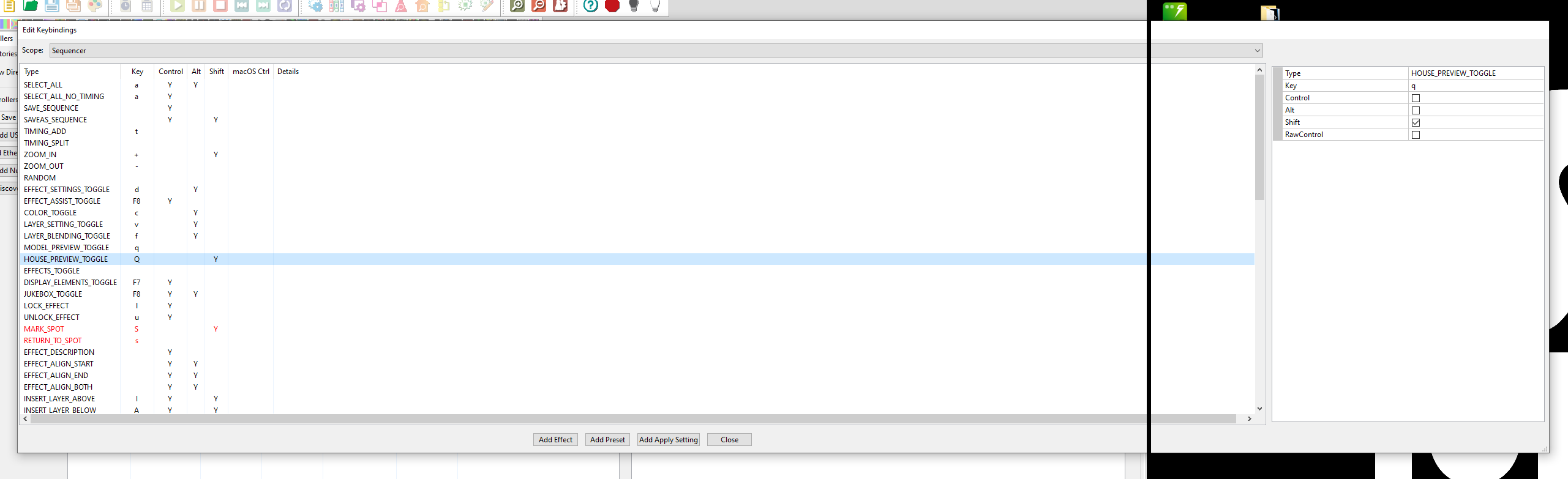 Edit cell in Key Bindings window unviewable · Issue 3167 · xLightsSequencer/xLights · GitHub