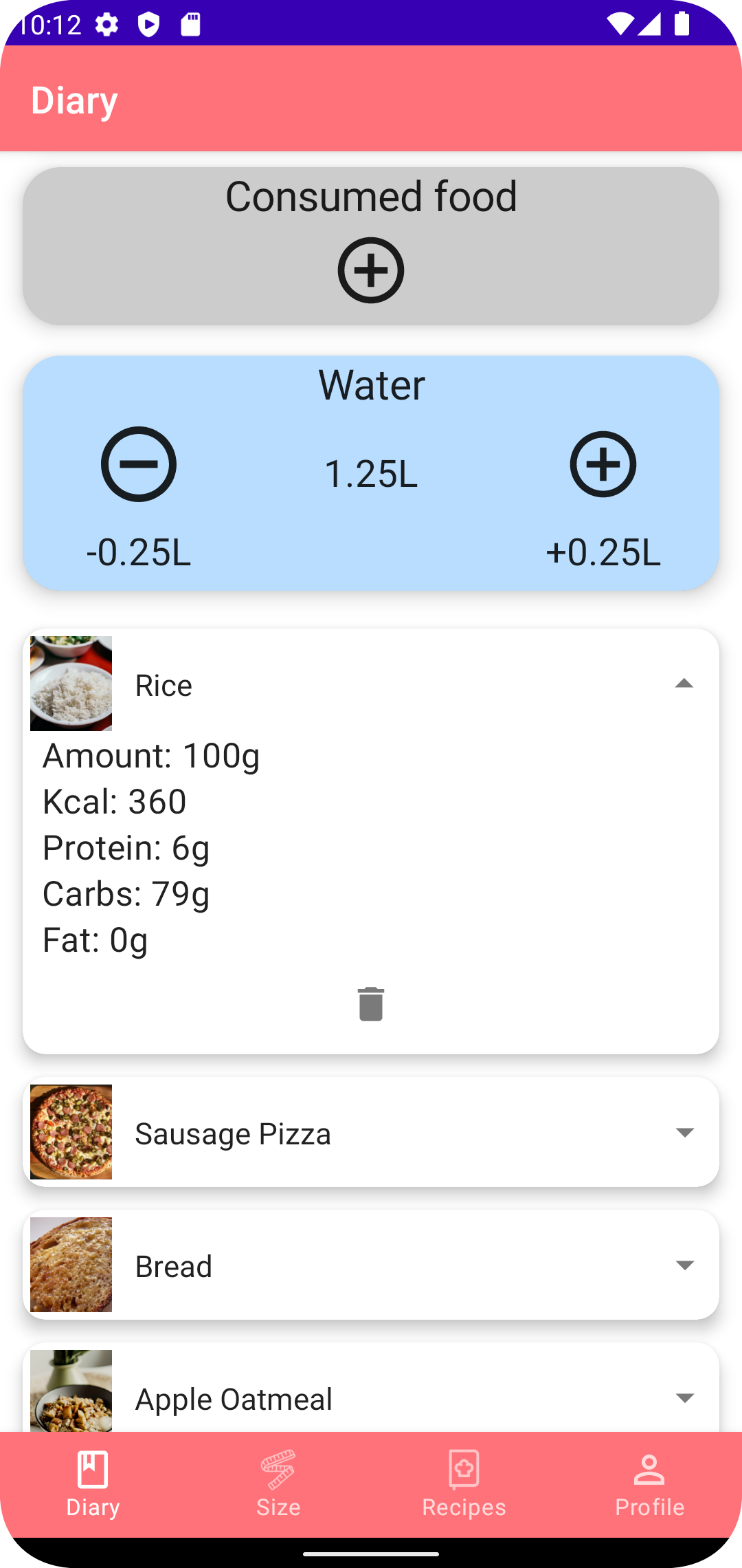 GitHub - hellcsaba/NutritionTracker: Fitness application to keep track ...