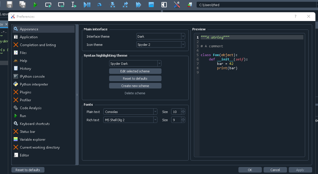 Spyder unable to load spyder 3 icon theme. · Issue #17372 · spyder-ide ...