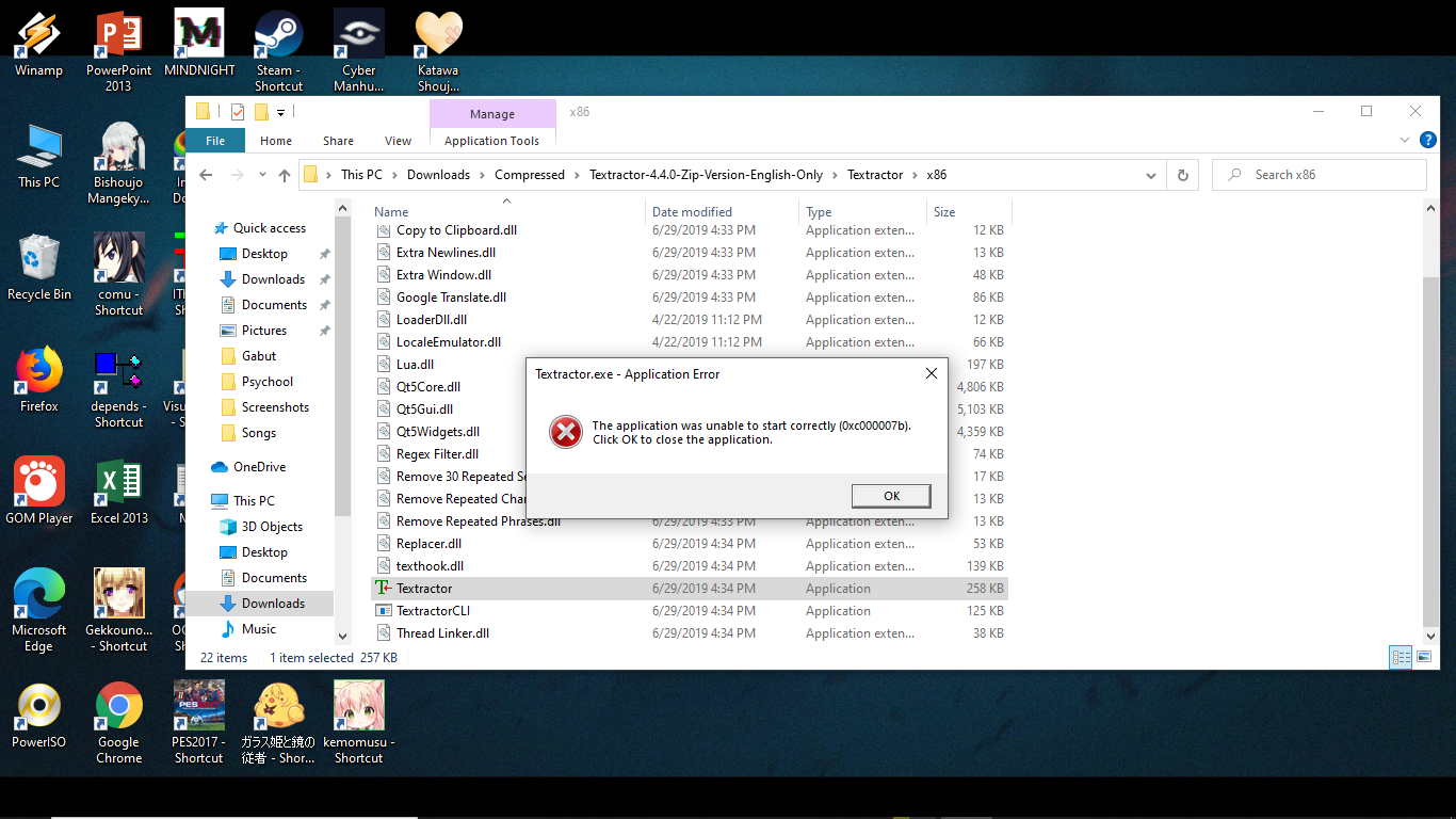 Unable to start correctly · Issue #491 · Artikash/Textractor · GitHub