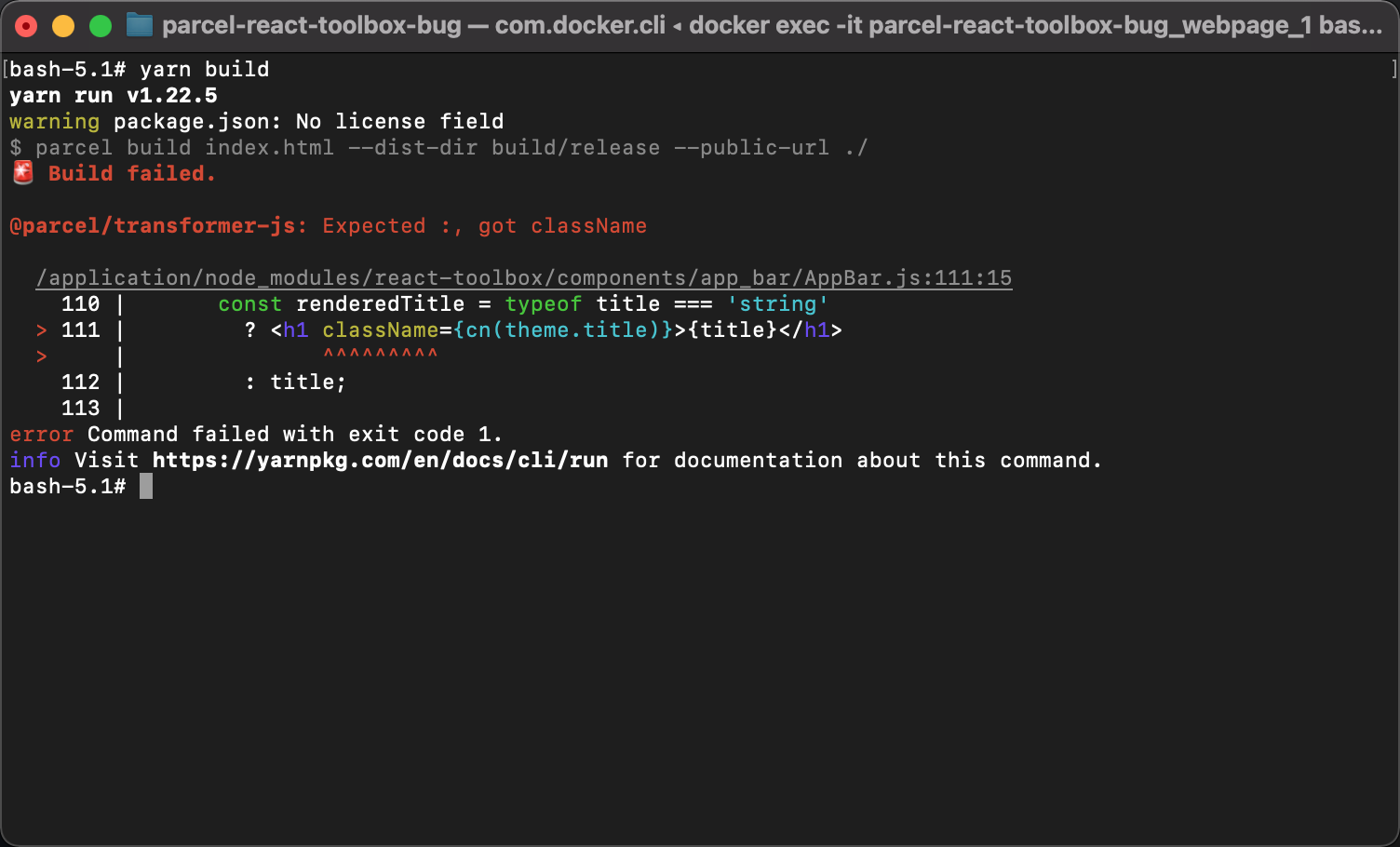 Parcel cannot build react-toolbox · Issue #6989 · parcel-bundler/parcel ...