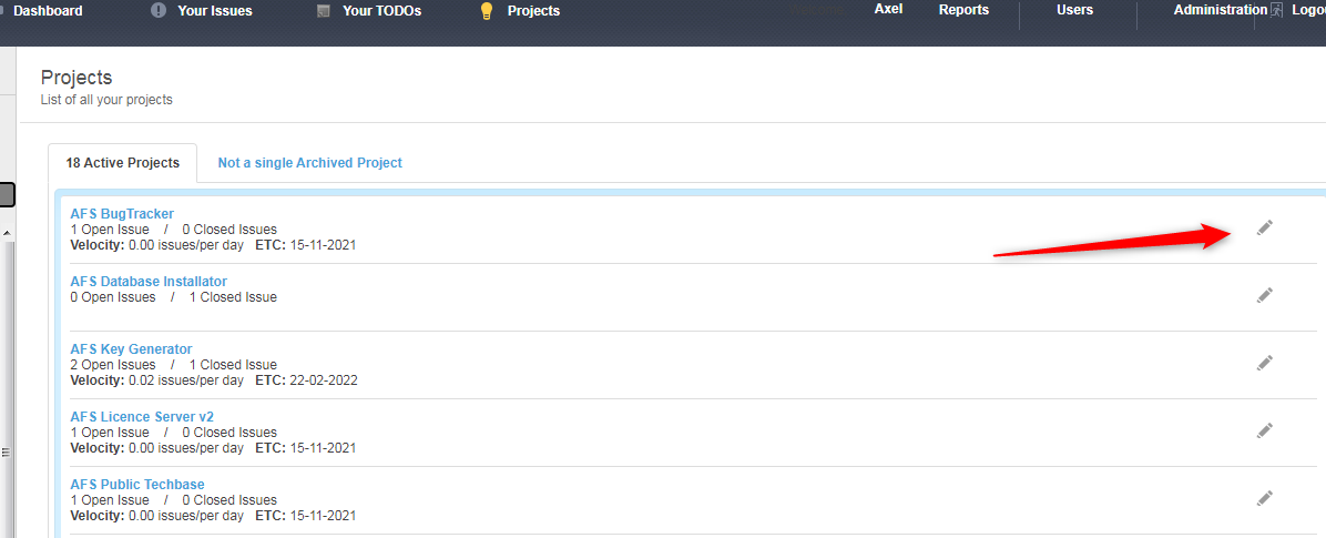 Undefined offset by clicking on project editing · Issue #688 · pixeline ...