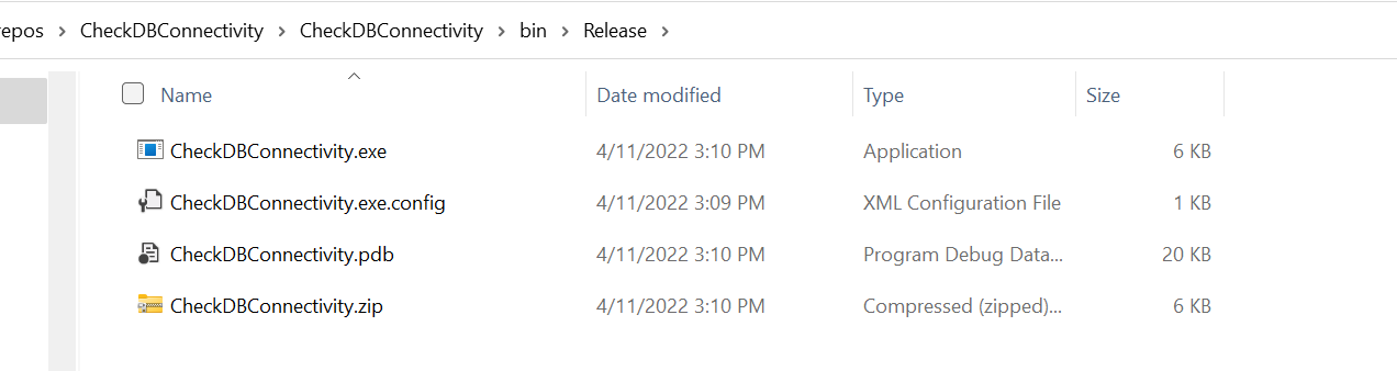 GitHub - vivek-bsn/CheckDBConnectivity