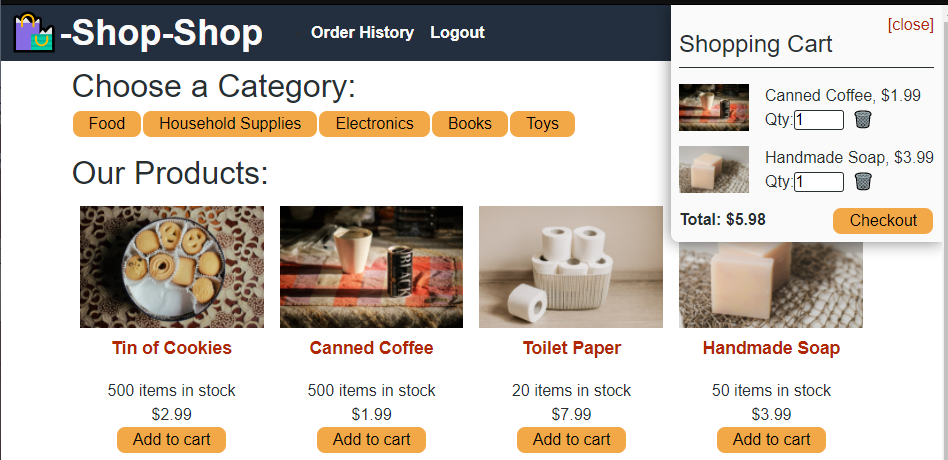 GitHub - ronnie-rios/shop-shop-redux: a fictional e-commerce ...