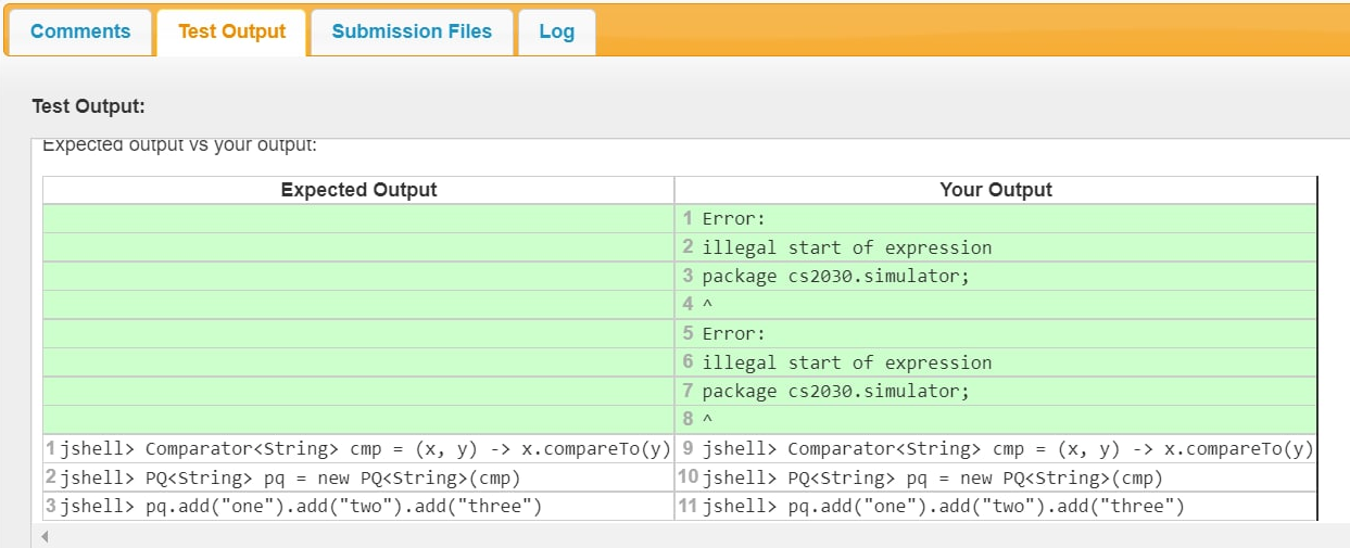 Illegal Start of Expression · Issue 293 · nuscs2030/2122s2 · GitHub
