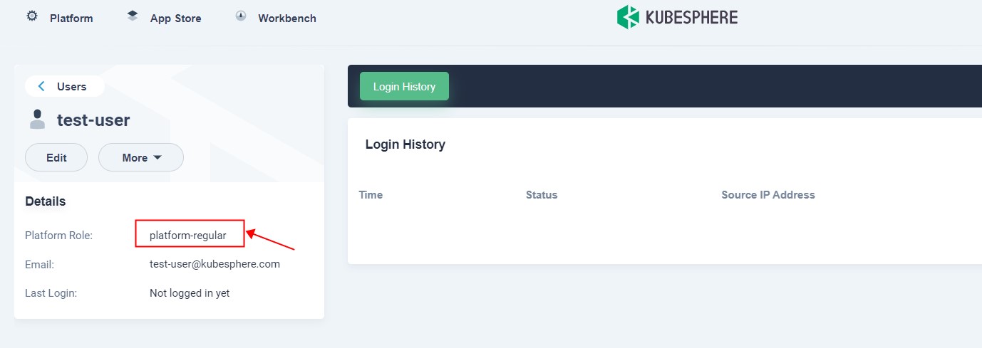 It's can't Edit Settings to containers who user role is platform ...