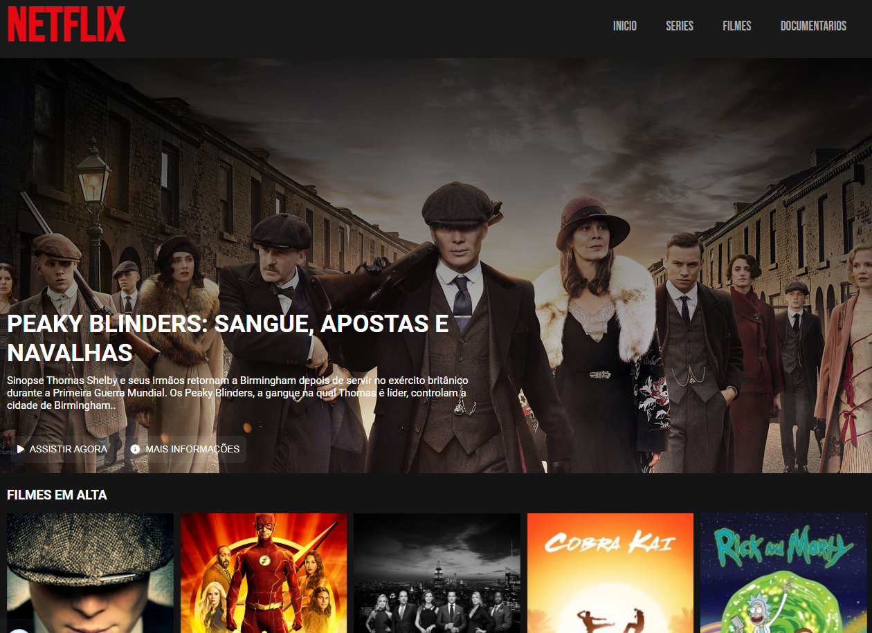 GitHub - gustavosilvabr/INTERFACE-NETFLIX: Criando a interface da ...