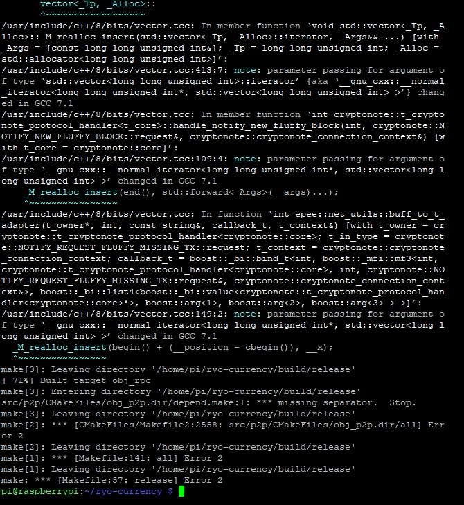 Compile Error #2 Raspberry Pi B · Issue #219 · ryo-currency/ryo ...