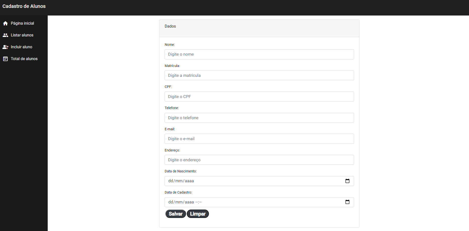 GitHub jpaulopereira/FrontendAngularCrudAlunos