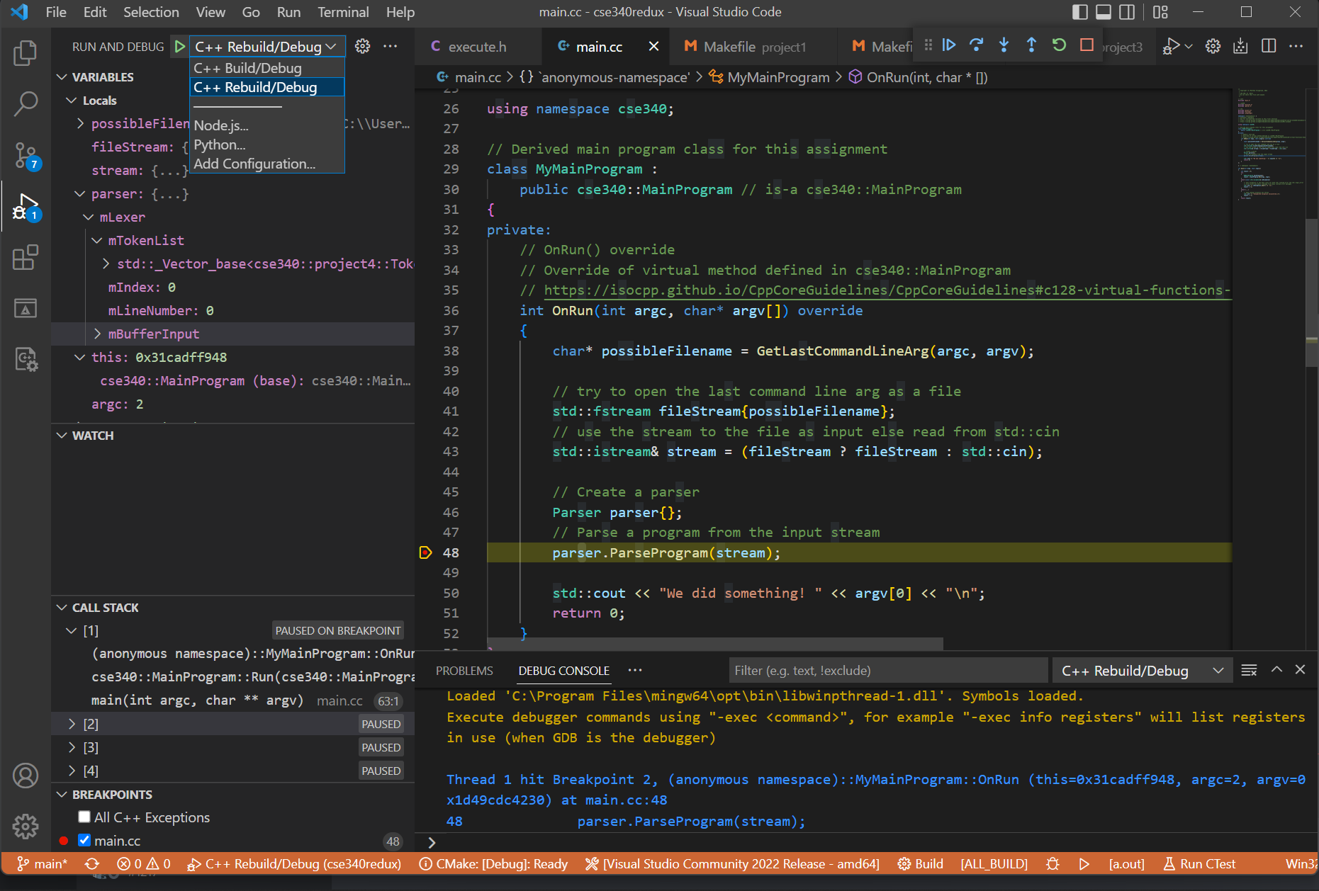 GitHub - mnfitz-ASU/cse340redux: App development in C++11: Rewrite of ...