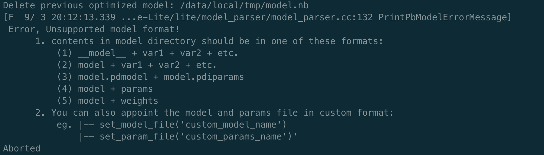 Benchmark_bin 工具端测推理报错 · Issue #7154 · PaddlePaddle/Paddle-Lite · GitHub
