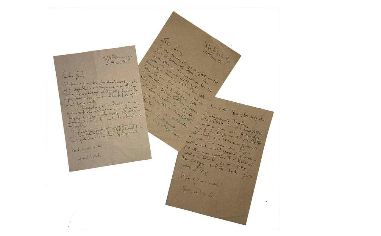 Letters written in manuscript imitating Karl Marx.