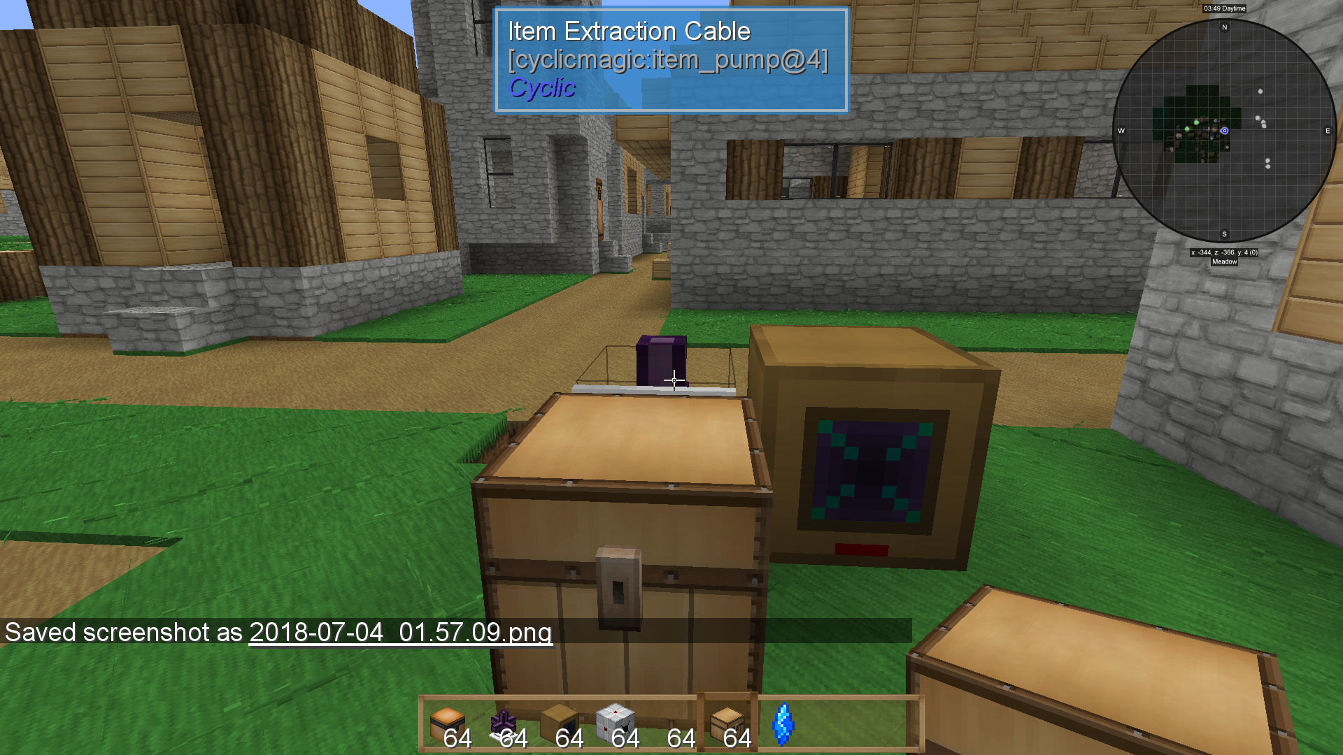 Various metal Chests causes SEVERE lag with Item Extraction Cable & Dropped Item Interface