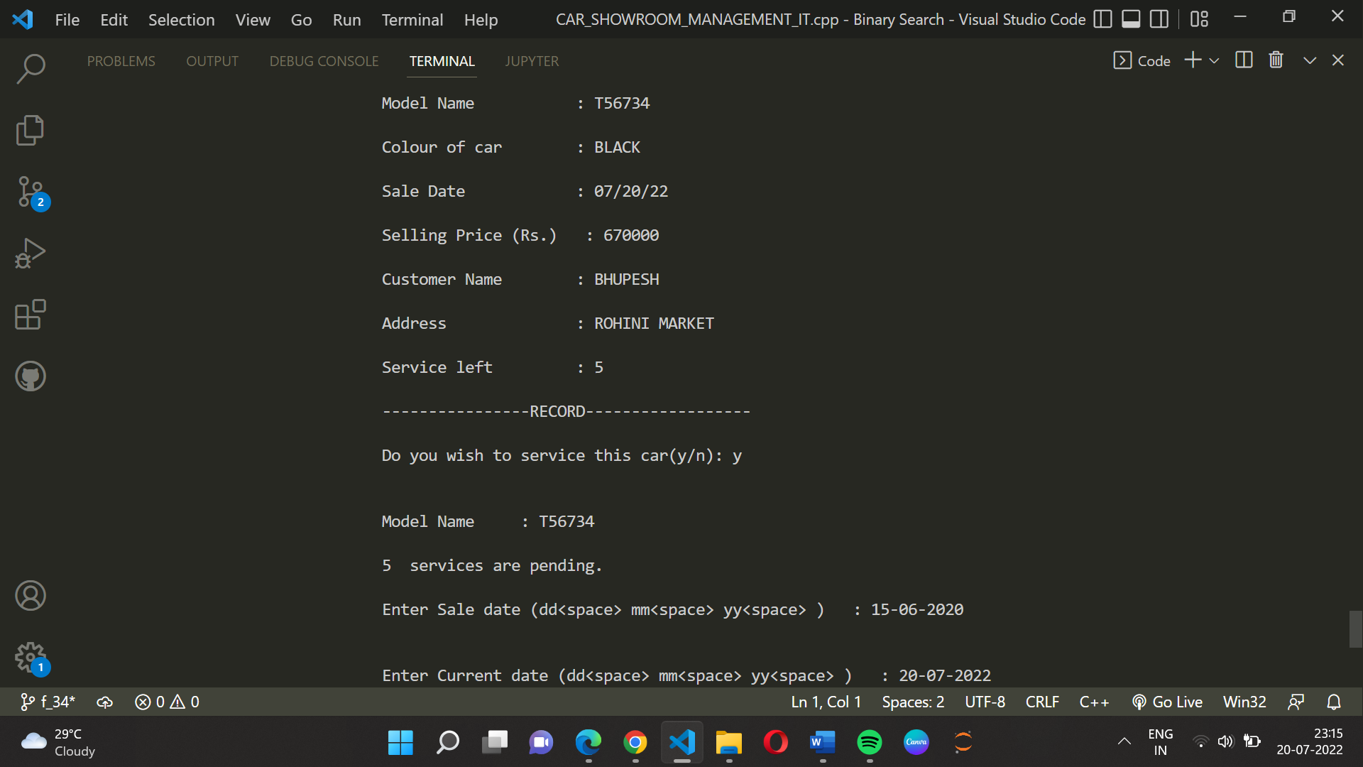 GitHub - TanyaChhikara/Car-Showroom-Management-: This CAR SHOWROOM ...