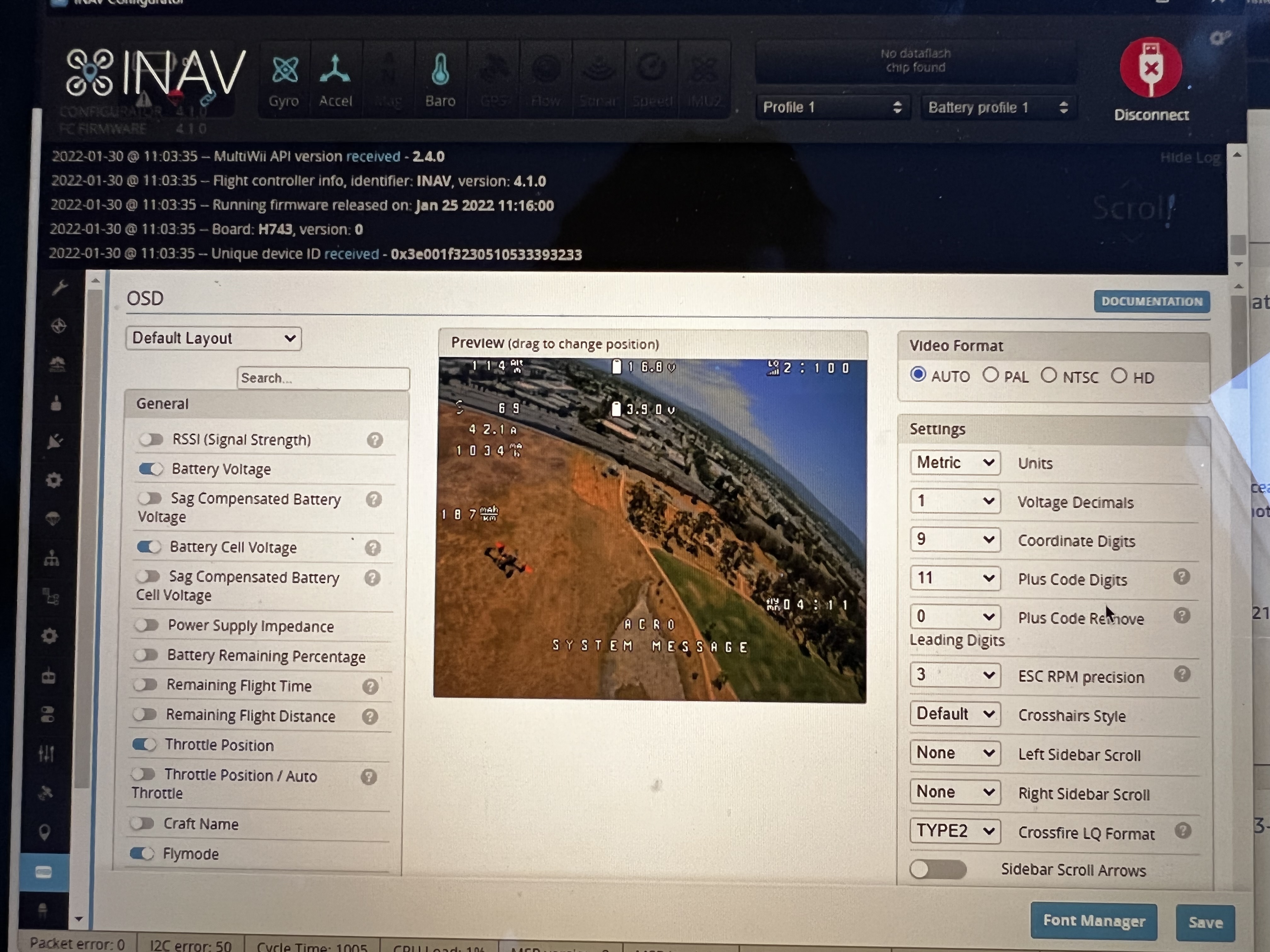 OSD Elements Incorrect 4.1RC1 · Issue #7789 · iNavFlight/inav · GitHub