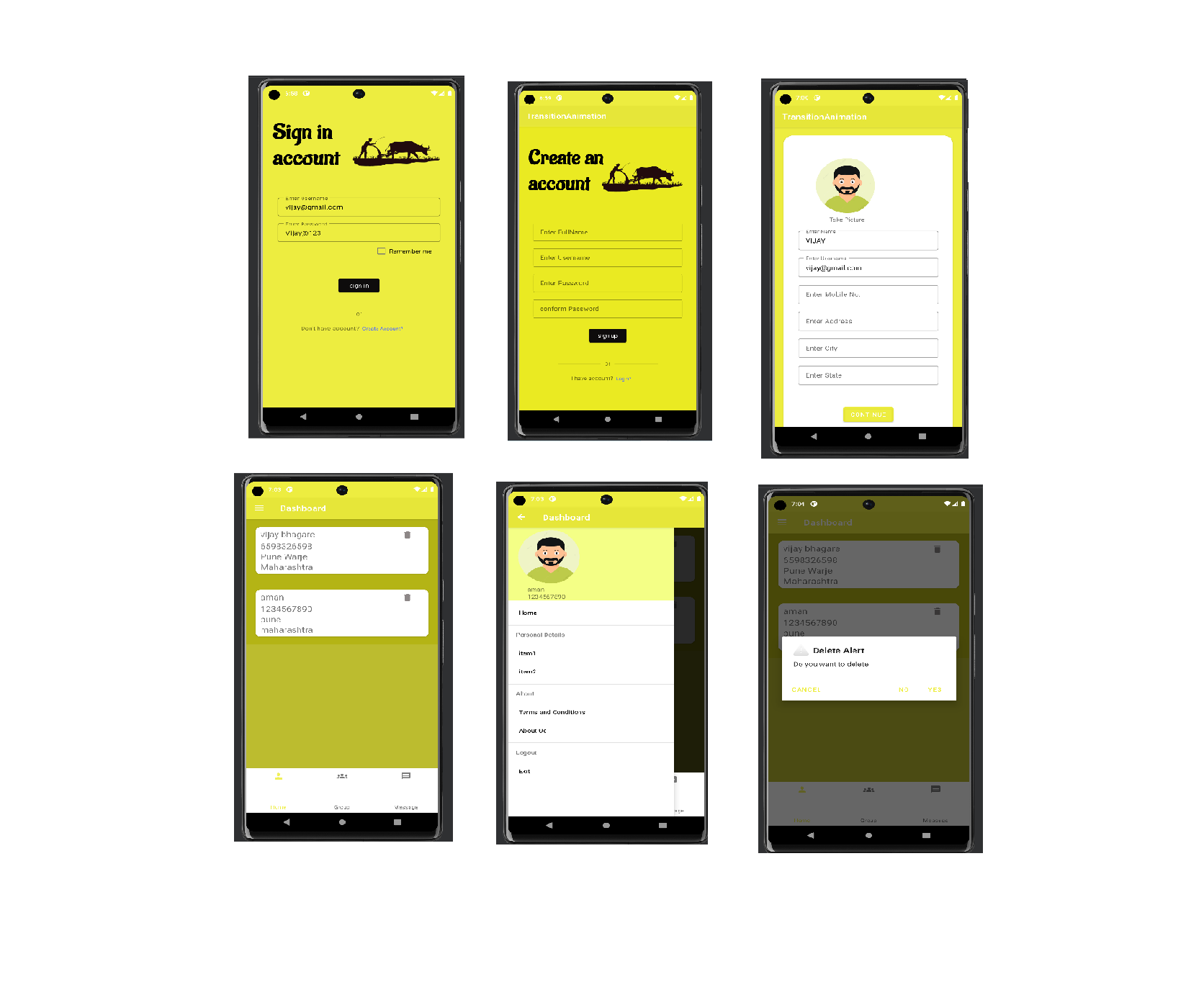 GitHub - vijaybhagare/TransitionAnimation