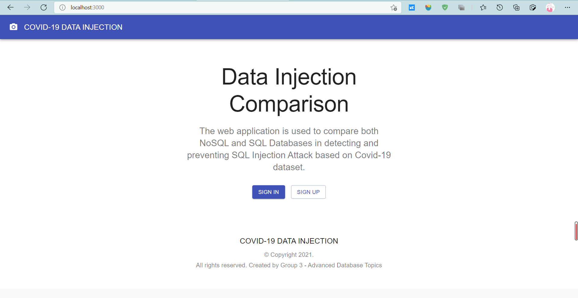 GitHub LeoLanehh/CovidDataInjection This is a student project for