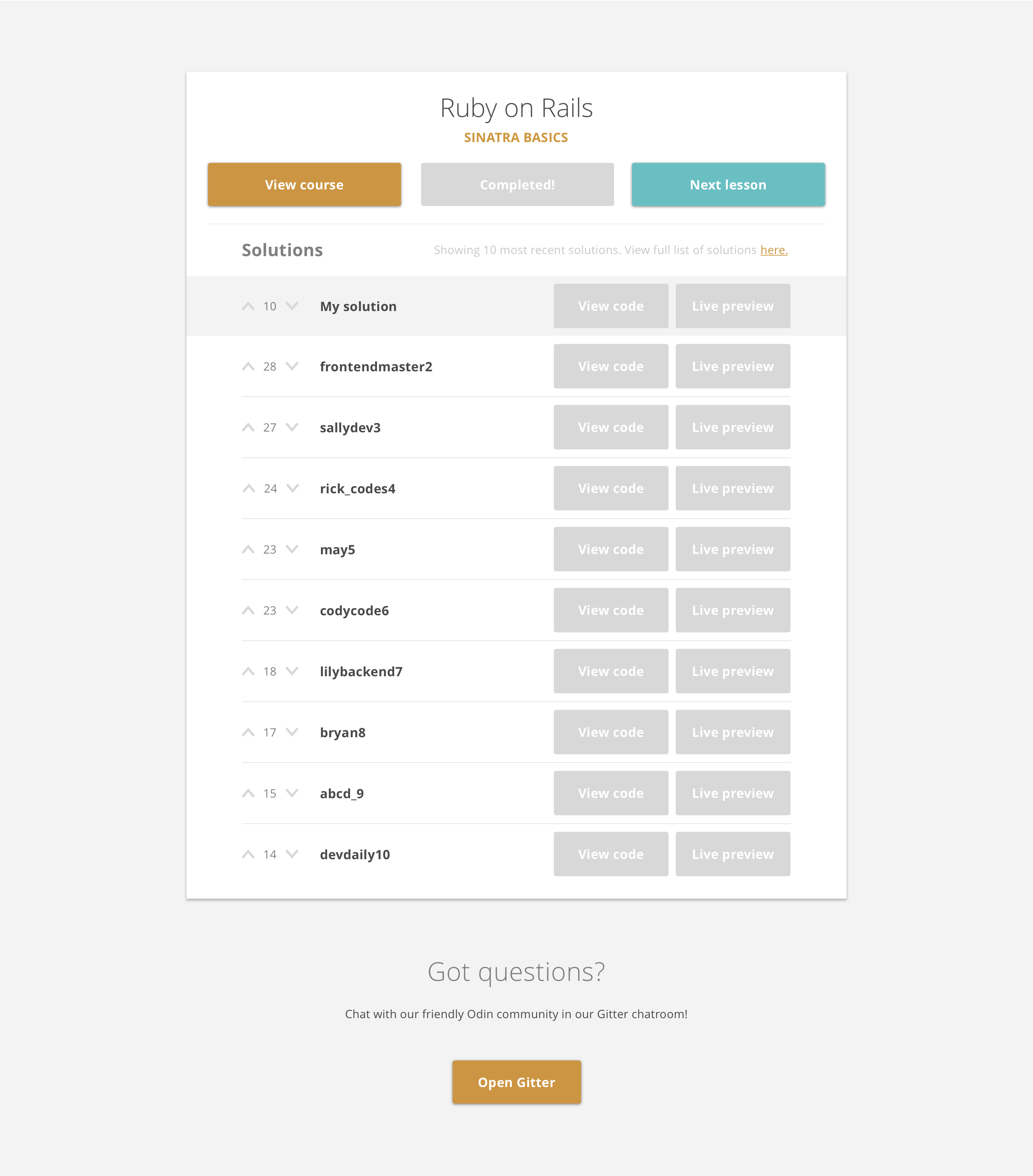 Redesign: Lesson buttons Style and Functionality · Issue #708 ...