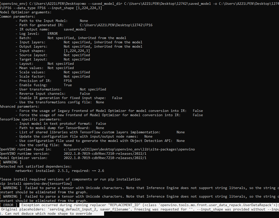 [Bug] [ ERROR ] Exception occurred during running replacer "REPLACEMENT ...